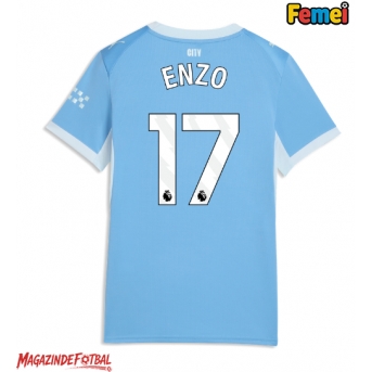 Manchester City Enzo Fernandez #17 Tricou Fotbal Replică 2026-27 Femei Acasa